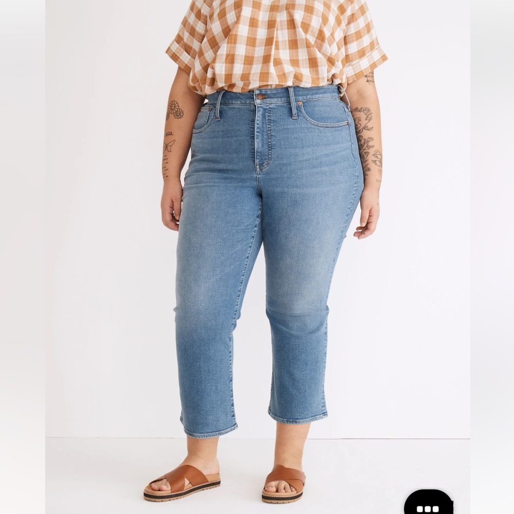 Madewell Plus Cali Demi-Boot Jeans in Dorrance Wash: Sz 22W